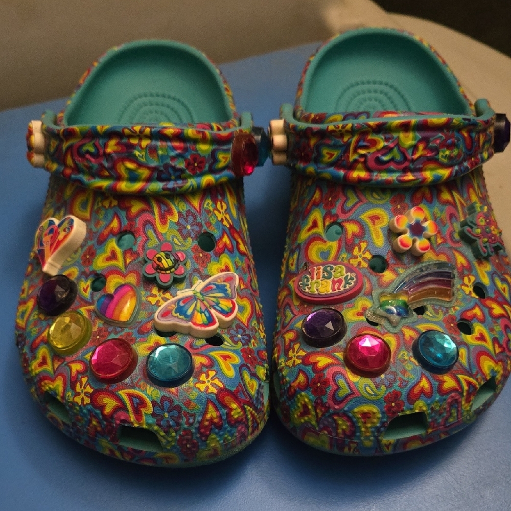 Colorful Kids Clogs with Charms